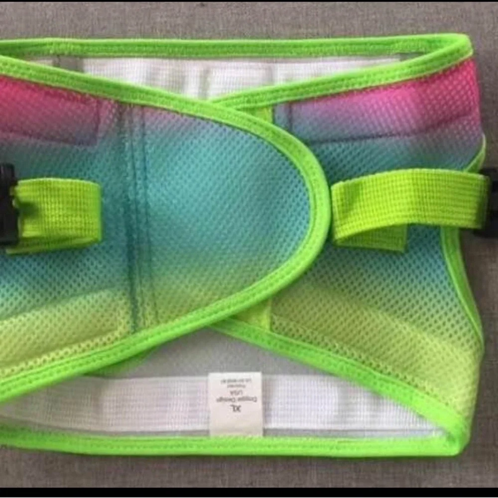 NWOT American River Rainbow Ombre Dog Harness Size XL